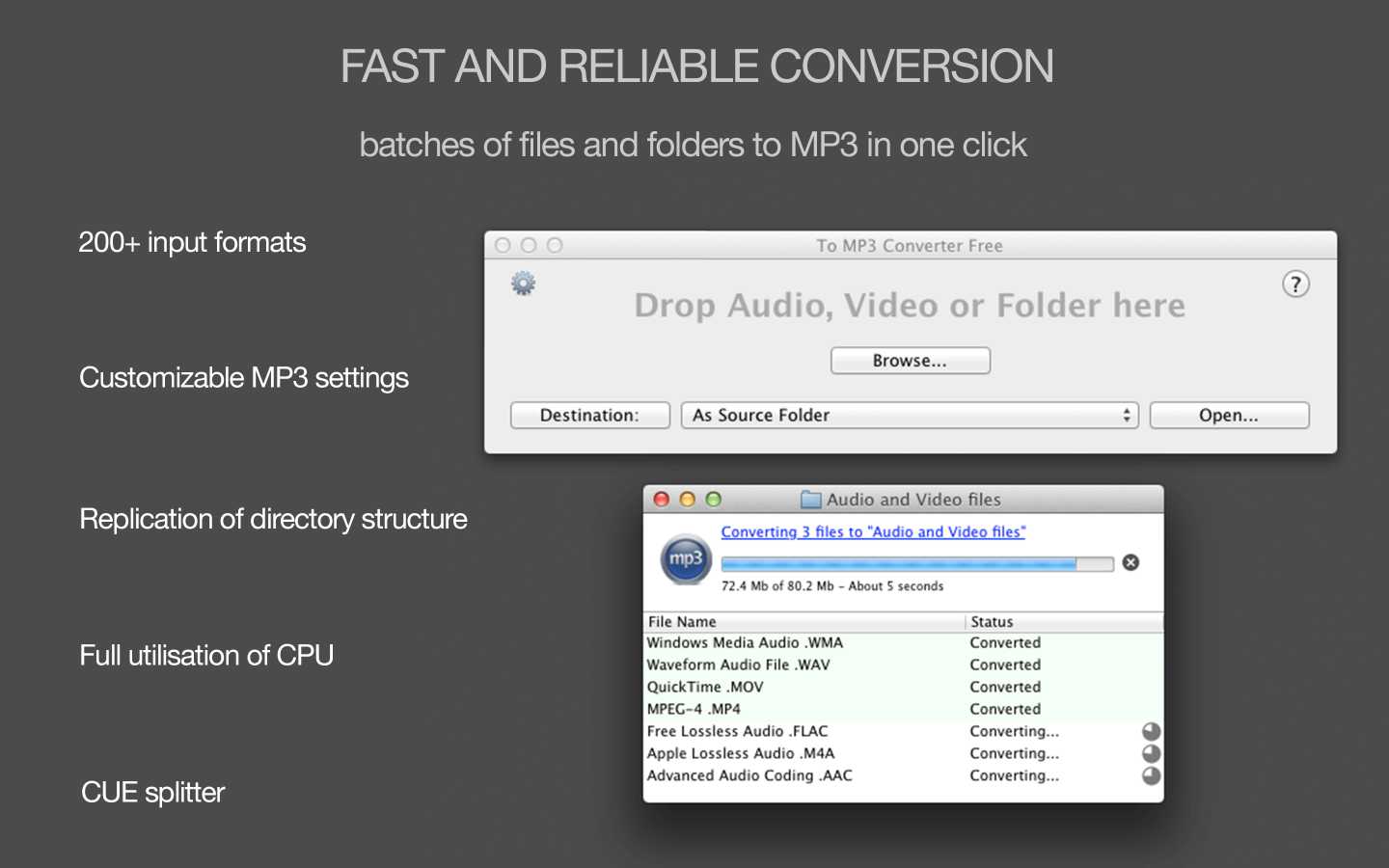 Free mp3 music converter for mac